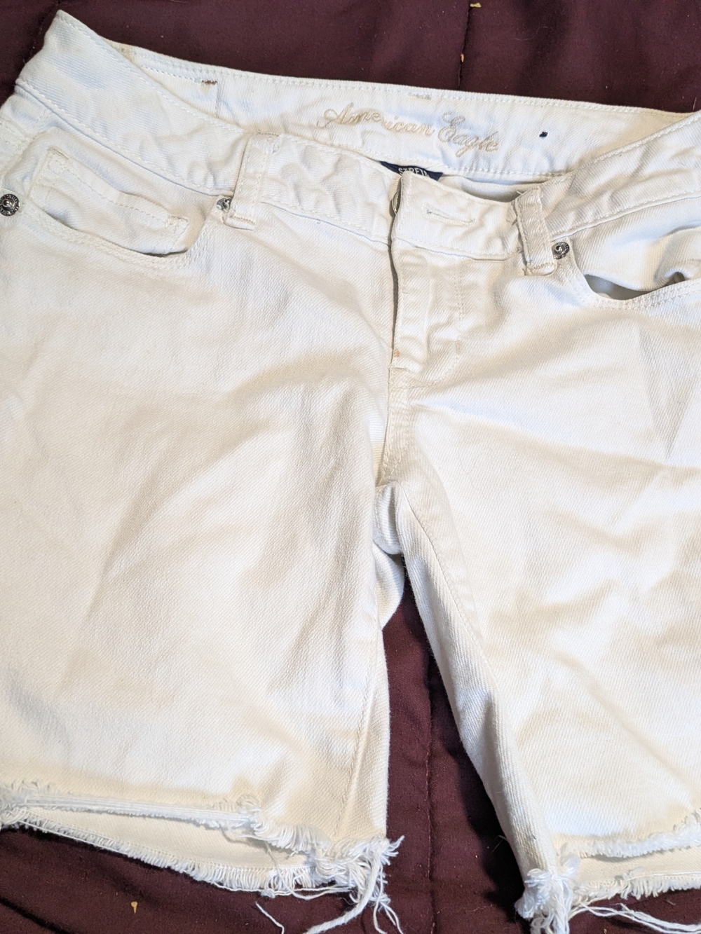 ✨ American Eagle Distressed White‎ Denim Shorts
